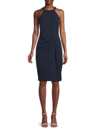 Vince Camuto Women's Laguna Twisted Mini Dress In Navy