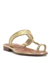 Vince Camuto Lexiea Toe Loop Sandal In Gold