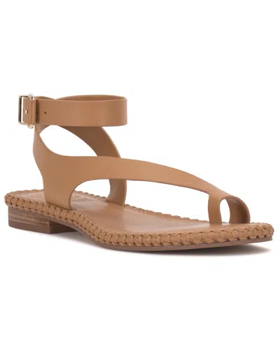 Vince Camuto Women's Libahs Braided Toe-loop Round Toe Flat Sandals In Multi