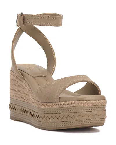 Vince Camuto Women's Lilla Espadrille Wedge Sandals In Tortilla Suede