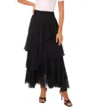 Vince Camuto Tiered Ruffle Maxi Skirt In Multi