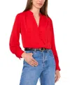 Vince Camuto Rumple Top In Bright Red