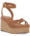 Vince Camuto Loressa Platform Wedge Sandal In Golden Walnut