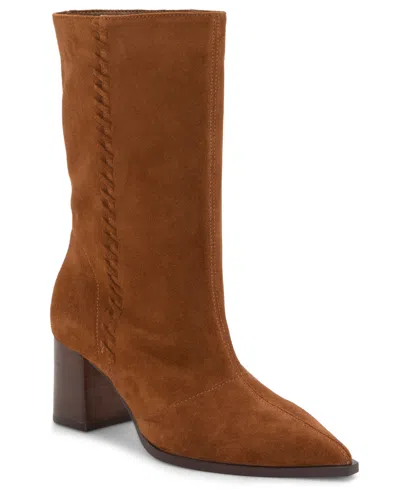VINCE CAMUTO WOMEN'S LORRYS BLOCK-HEEL POINTED-TOE SLOUCHY BOOTS