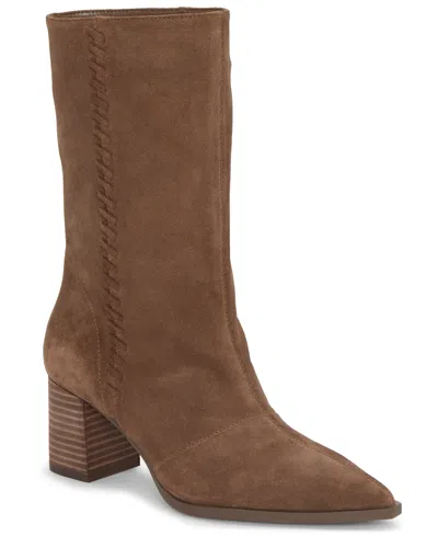 VINCE CAMUTO WOMEN'S LORRYS BLOCK-HEEL POINTED-TOE SLOUCHY BOOTS