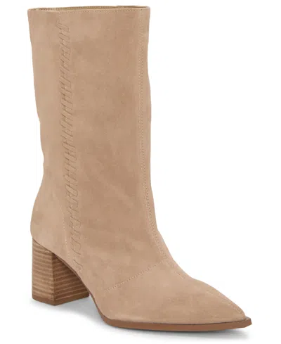 VINCE CAMUTO WOMEN'S LORRYS BLOCK-HEEL POINTED-TOE SLOUCHY BOOTS