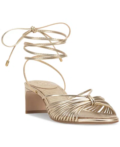 Vince Camuto Women's Lory Lace-up Blade-heel Sandals