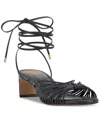 Vince Camuto Lory Ankle Wrap Sandal In Black