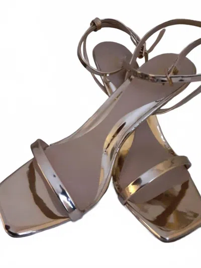 Vince Camuto Women's Metallic Strappy Heels In Gold In Multi