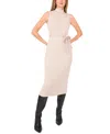 Vince Camuto Women's Mock Neck Sleeveless Dress In Neutral