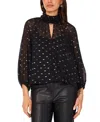 Vince Camuto Mock Neck Top In Black