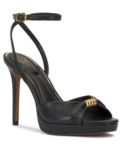Vince Camuto Neala Ankle Strap Sandal In Black