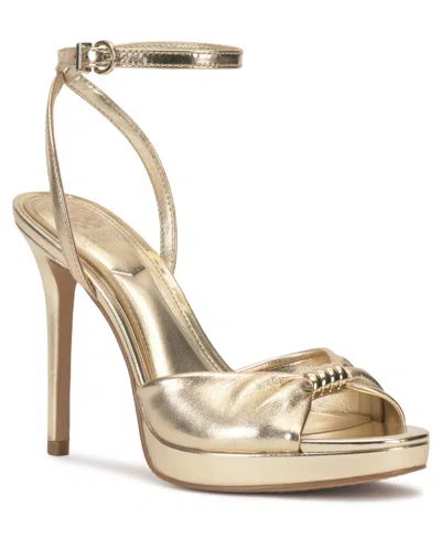 Vince Camuto Neala Ankle Strap Sandal In Animal Print