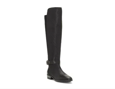 Vince Camuto Women Over-the-knee Quilted Leather Boots In Black