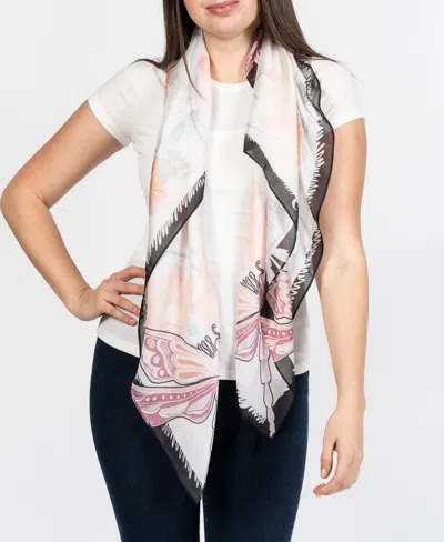 Vince Camuto Women's Oversized Butterfly Printed Square Scarf In Neutral