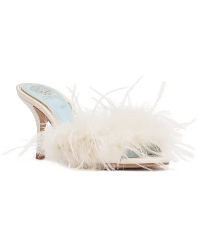 Vince Camuto Women's Paelly High-heel Feathered Dress Mules In White