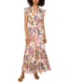 Vince Camuto Women's Paisley-print Tiered Maxi Dress In Multi