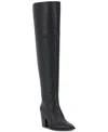 Vince Camuto Paulie Over The Knee Boot In Black Nappa