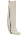 Vince Camuto Pelia Fringe Knee High Boot In Bone