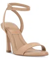 Vince Camuto Penelopy Ankle Strap Sandal In Dark Buff Patent Leather