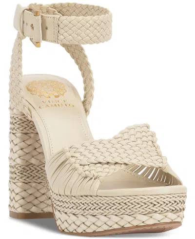 VINCE CAMUTO WOMEN'S PESSA WOVEN PLATFORM DRESS SANDALS