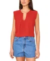Vince Camuto Crepe Tank In Red