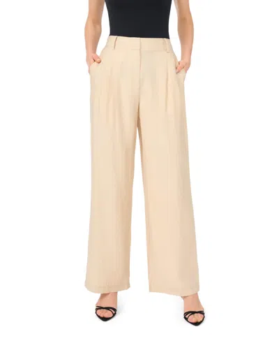 Vince Camuto High Rise Wide Leg Pants In Neutral