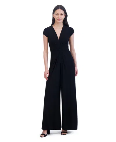Vince Camuto Women's Plunge V-neck Jumpsuit In Black