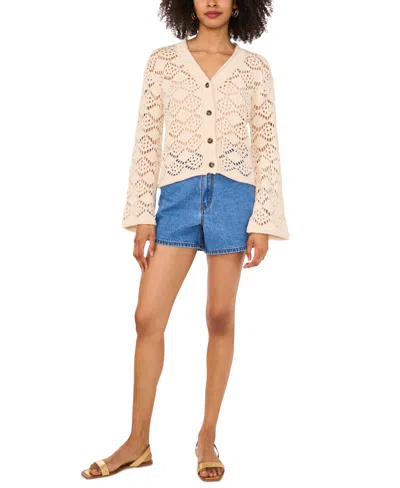 Vince Camuto Women's Pointelle Cotton Cardigan