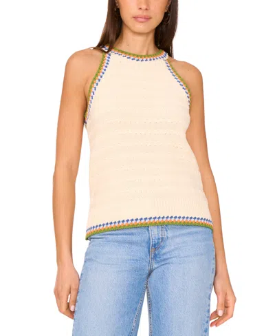 Vince Camuto Women's Pointelle Cotton Halter Top