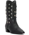 Vince Camuto Women's Prilie Studded Snip-toe Western Boots