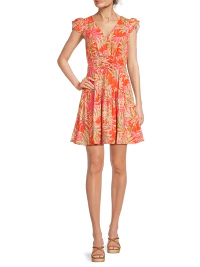 Vince Camuto Women's Printed Crepe Minidress In Multi