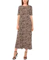 Vince Camuto Crewneck Midi T-shirt Dress In Multi