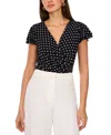 Vince Camuto Off-the-shoulder Fil Coupe Top In Rich Black