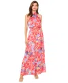 Vince Camuto Smocked Sleeveless Jumpsuit In Cayenne