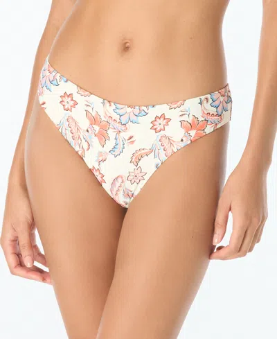 Vince Camuto Women's Printed High-cut Swim Bottoms In Neutral