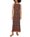 Vince Camuto Printed Sleeveless Jersey Maxi Dress