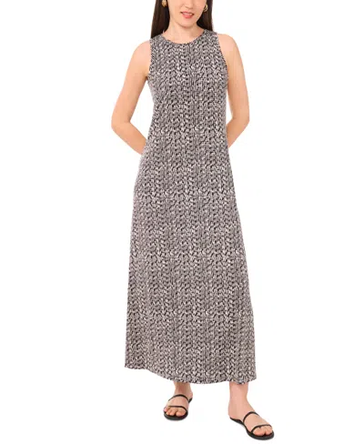 Vince Camuto Women's Printed Keyhole Maxi Dress