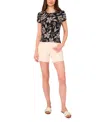 Vince Camuto Keyhole Short Sleeve Top
