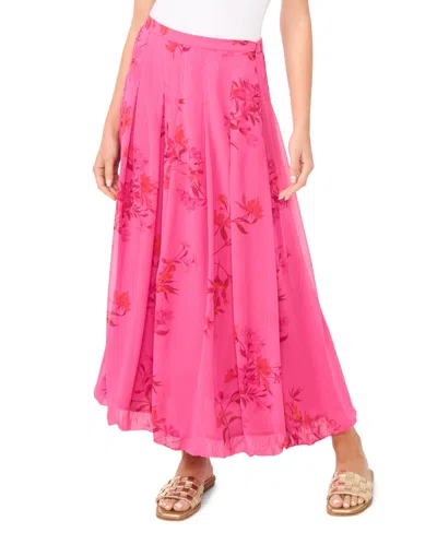 Vince Camuto Women's Printed Maxi Skirt In Pink