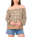 Vince Camuto Geo Print Off The Shoulder Top