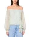 Vince Camuto Women's Printed Off-the-shoulder Tied-hem Top