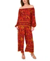 Vince Camuto Women's Printed Pull-on Wide-leg Pants