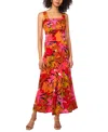 Vince Camuto Tiered Square Neck Maxi Dress In Rich Black