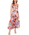 Vince Camuto Women's Printed Tiered Sleeveless Maxi Dress In Multi