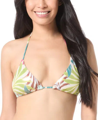 Vince Camuto Women's Printed Triangle Bikini Top In Multi