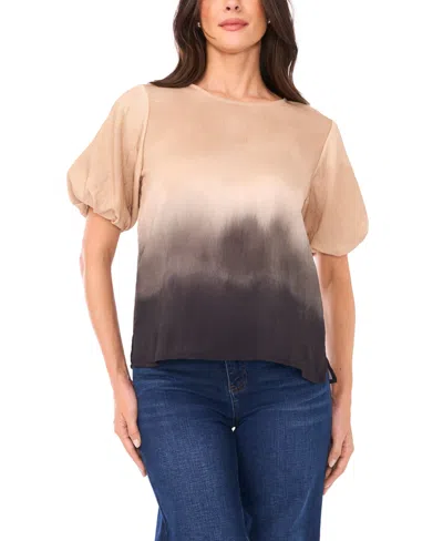 Vince Camuto Women's Puff Sleeves Top In Neutral