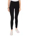 Vince Camuto Petite Tech Ponte-knit Slim-leg Ankle Pants In Rich Black