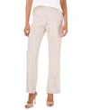 Vince Camuto Sequin Flare Leg Pants In Silver