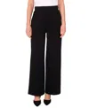 Vince Camuto Plus Size Solid Pull-on Wide-leg Pants In Black